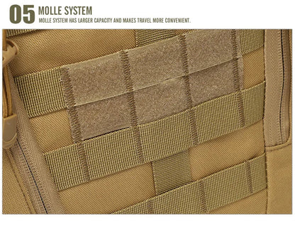 40L Tactical Reflective Backpack – Military Molle Outdoor Rucksack | Hiking, Camping, Hunting & Travel Bag