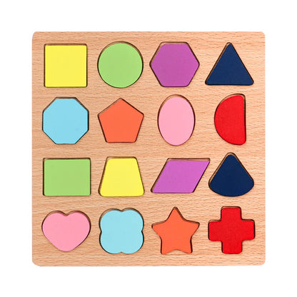 Kids Alphabet & Number Wooden Puzzle – Montessori Preschool Educational Toy