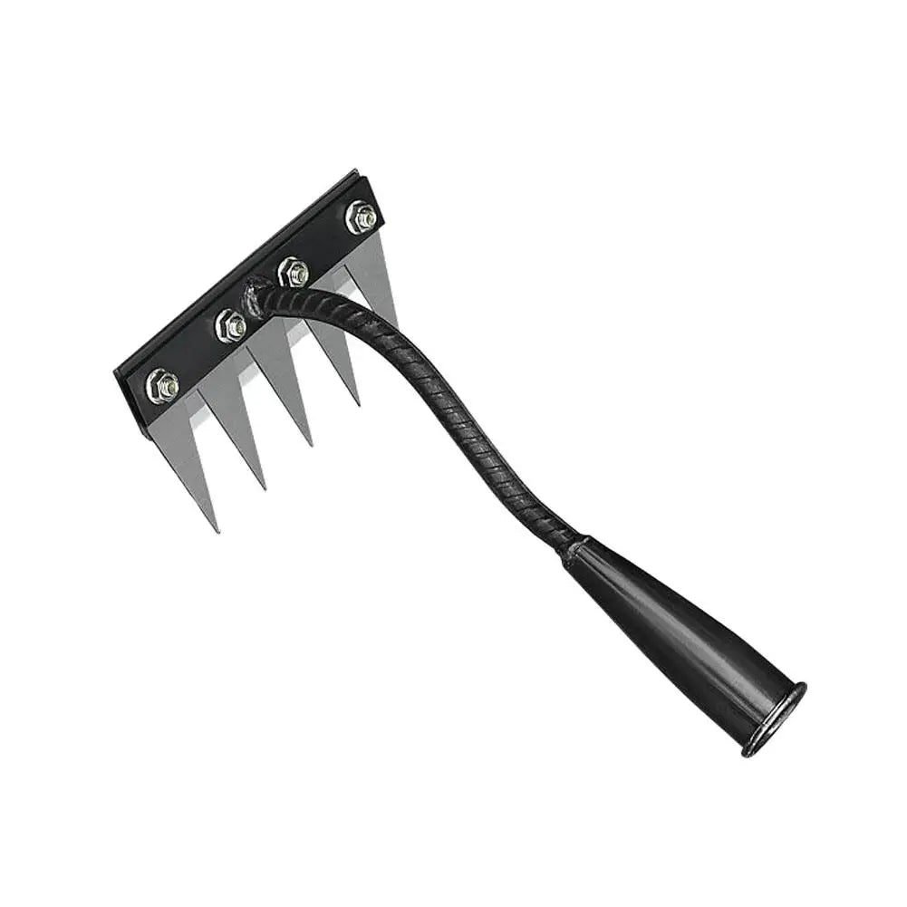 Carbon Steel Garden Weeding Rake – 5/6/7/8 Teeth Soil Loosening & Weed Removal Tool for Farm, Garden & Landscaping