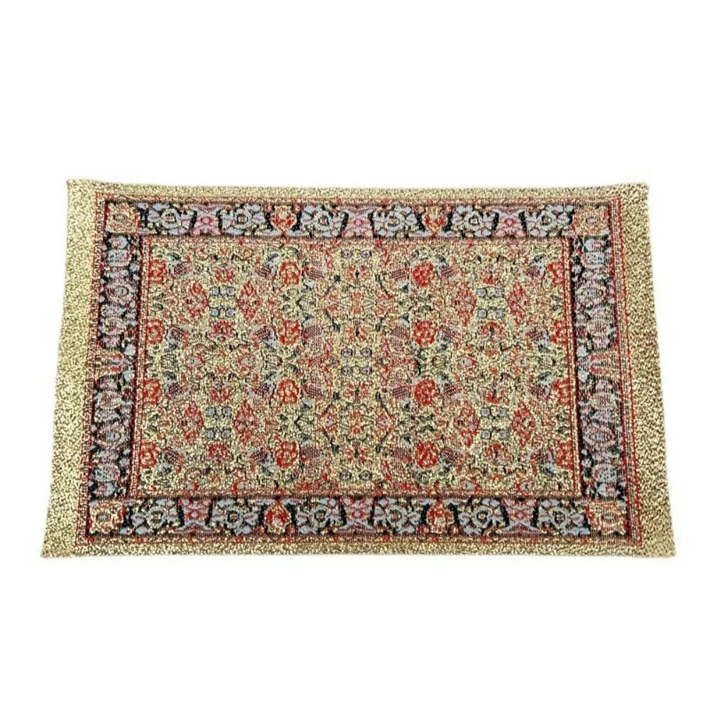 1:12 Scale Turkish Style Miniature Dollhouse Carpet – Floor Covering for Playing House & Doll Accessories